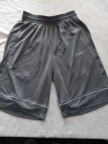 Nike Shorts Small Men's Gray White Training Basketball Running Shorts Pockets