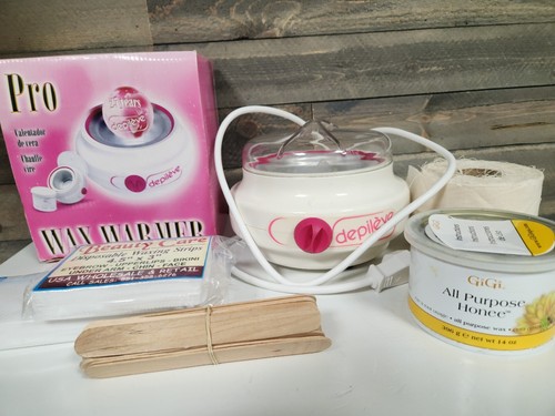Depileve Pro Wax Warmer, 14 Ounce Kit/Strips/Wax