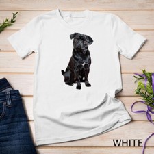 Black Pug Dog For Dog Mom Dad Funny Cute Black Pug T-Shirt Unisex T-shirt