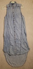 Sleeveless Denim Shirt Size L