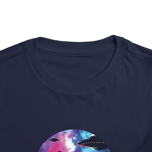 Bigfoot and Alien Toddler Tee, Short Sleeve Shirt for Kids, Funny Cryptid - Picture 4 of 9