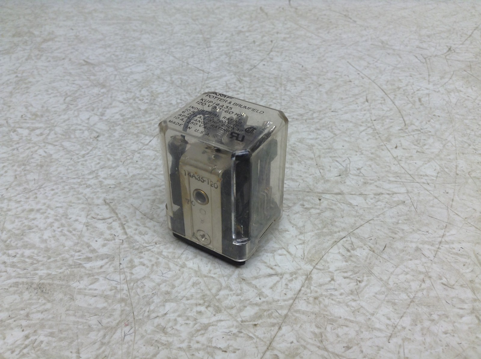 Potter & Brumfield AMF KUP14A35 Pilot Relay 120 VAC Coil