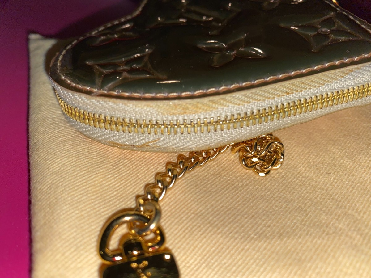 Louis Vuitton Monogram Miroir Heart Coin Purse