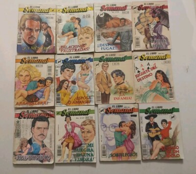 El Libro Semanal, mexican comic revista, magazine Sephia Lot of 12