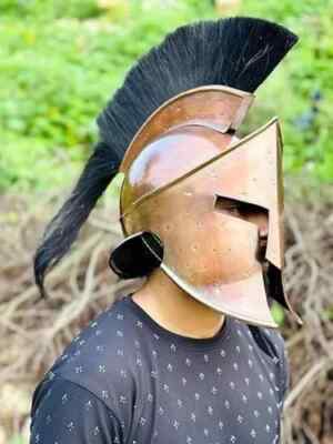 18 Gauge Steel Cosplay300 Spartan Helmet Medieval King Leonidas Helmet Best Gift