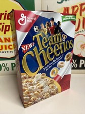 Vintage 1996 General Mills Team Cheerios Cereal 13.7 oz Full Box Factory Sealed