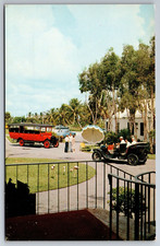 1921 Ruggles Sightseeing Bus 1918 Dodge Car Vintage Postcard