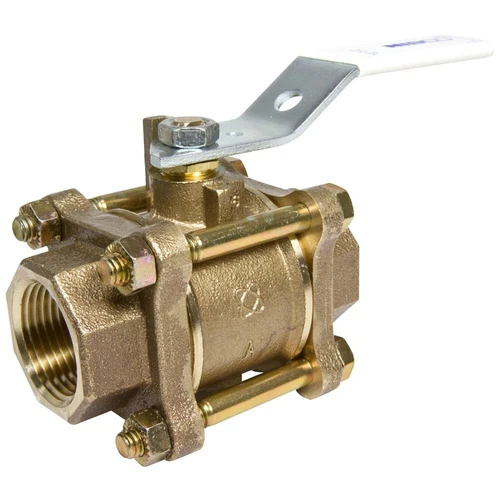 Nibco 2.5" Ball Valve - Midwest Seller Lead-Free, 3-Piece, Full Port, Threaded