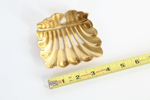 antique bathroom kitchen soap holder | vtg deco victorian kitchen old clamshell - Picture 6 of 7