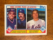 1983 Topps #702 Reggie Jackson Dave Kingman Gorman Thomas - Homerun Leaders