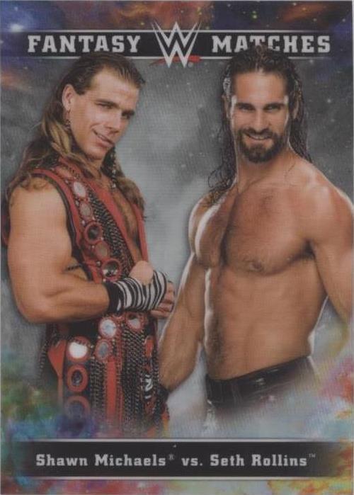 2020 Topps Chrome WWE - Seth Rollins Shawn Michaels #FM-13 - 1 of 1