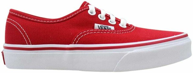vans authentic red sale