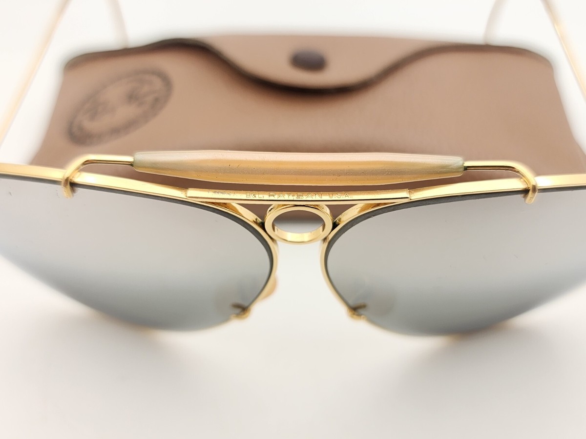 Vintage B&L Ray Ban Bausch & Lomb G31 Gray DGM Mirror Gold 62mm