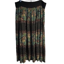 Vintage Karen Kane Women’s Skirt Size 8 Maxi Flowy Aztec Bohemian Made In USA