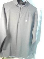 SB Tech CoolPlay Gray Mens Pullover Mesh Long Sleeve Size XL