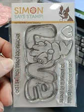 Simon Says Stamp Small Clear Stamps Love Valentine Gnome