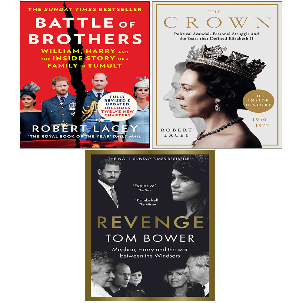 Battle of Brothers,Crown Robert Lacey, Revenge Tom Bower 3 Books Set NEW