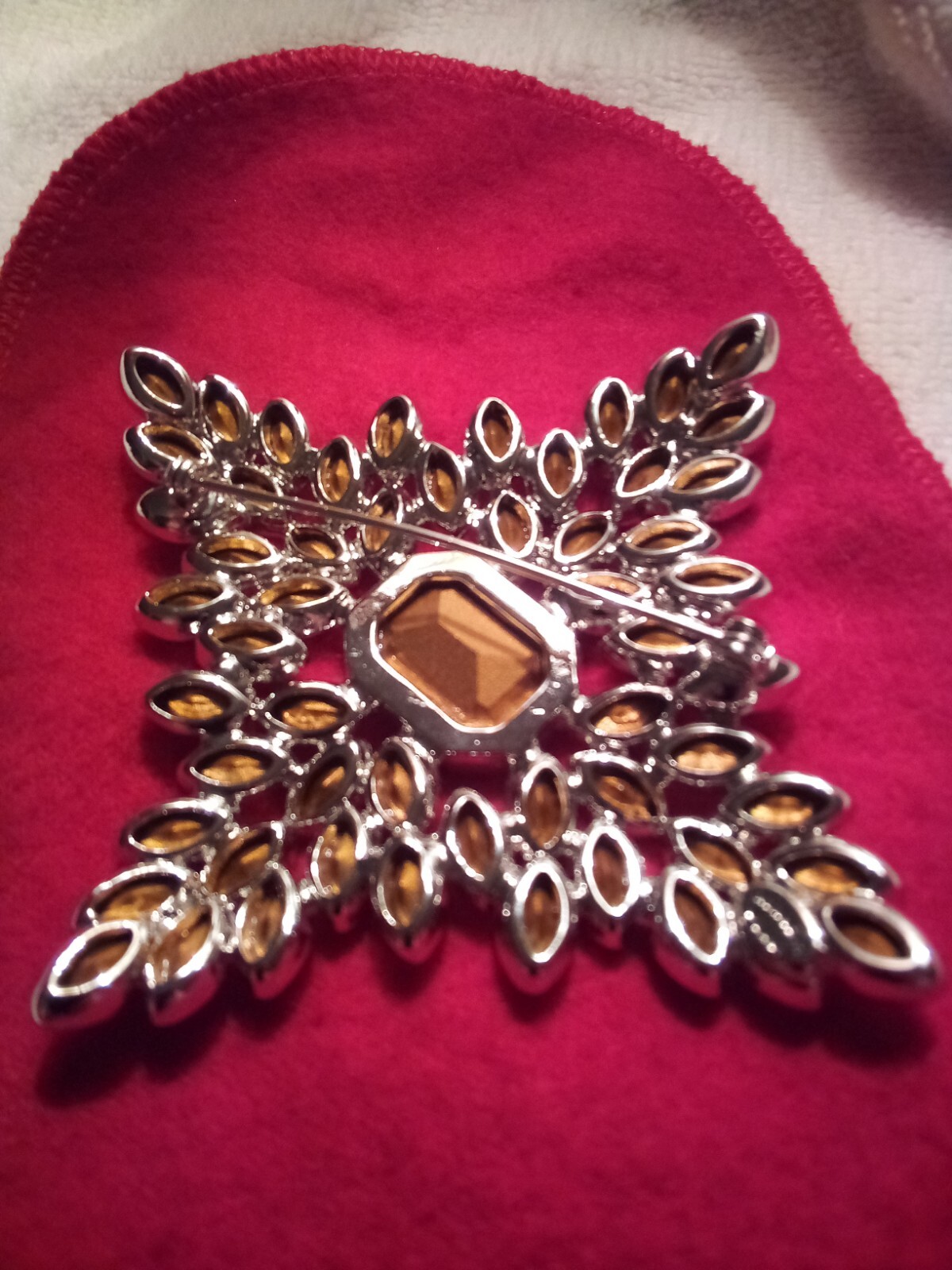 Statement signed Kenneth Jay Lane rhinestone pin … - image 3