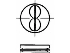 For 1983, 1985-1986 Oldsmobile Cutlass Supreme Piston Set Sealed Power 64173KTYW