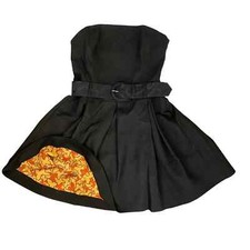 Magazzini Del Sale Italy Black Strapless Butterfly Party Mini Dress