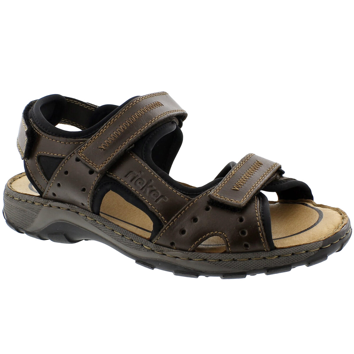 Rieker Mens Sandals Christian 26061 Adventure Adjustable Slingbacks Leather  | eBay