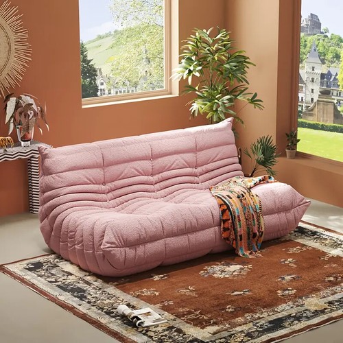 Chesterfield Sofa 1 to 3 Seats Caterpillar Lazy Sofa Tatami Floor Sofa Nap Couch - Picture 21 of 72