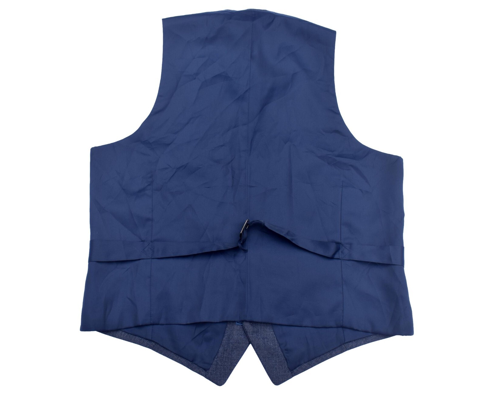 Mens Vintage Waistcoat Greyish Blue Wool Retro Indie Mod Steampunk M 38" image 2