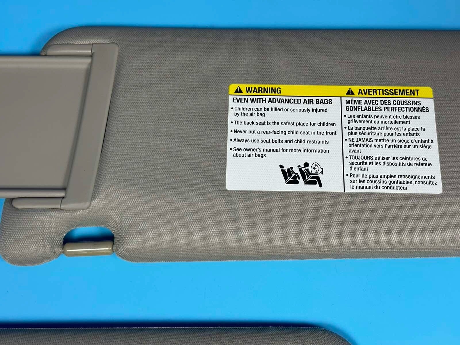 0414 ARMADA TITAN INFINITI QX56 Left Right Set Pair Sun Visor Sunvisor