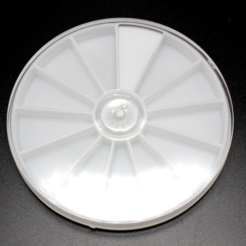 4pcs Round Jewelry Beads Nail ART Display Organizer Bos Case Storage Wheel Tray - Imagen 14 de 20