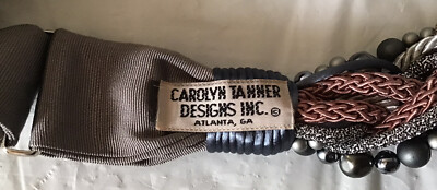 Carolyn Tanner Designs Inc. Colorful Beaded Braided Statement Belt – Vintage Vintage Carolyn Tanner Designs Inc. Braided & Beaded BELT  main image 4