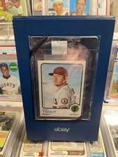 2022 Heritage #100 Mike Trout Blue Back - Authenticated - RARE - One of a kind!