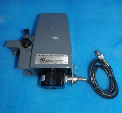 American Optical 2071 Microscope Fluorescent Lamphouse/Epi-Illuminator + 1 Ye...