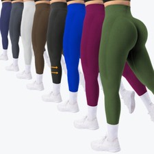 Women Scrunch Workout Leggings Grand Butt Lift Seamless Tummy Control Yoga Pants