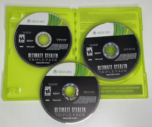Ultimate Stealth Triple Pack (Microsoft Xbox 360, 2015) 3 Discs No Manual - Picture 5 of 6