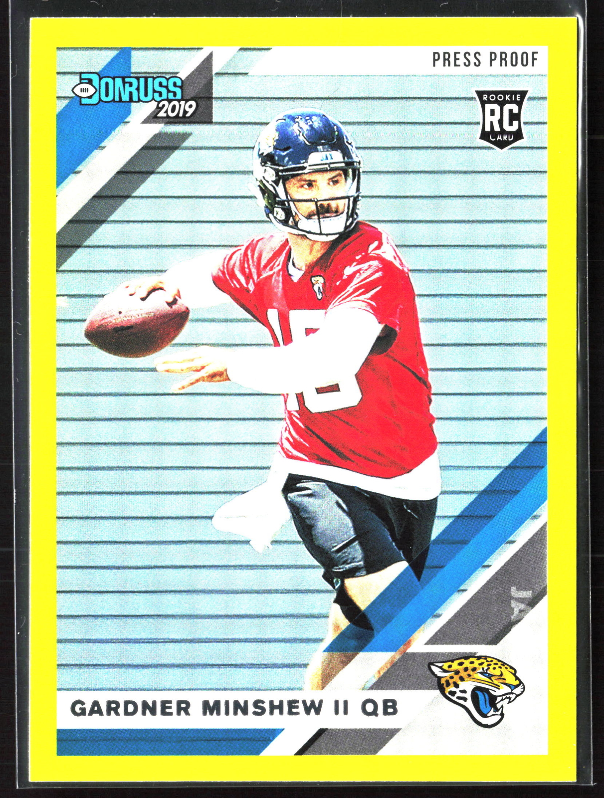 2019 Donruss #292 Gardner Minshew II Press Proof Yellow
