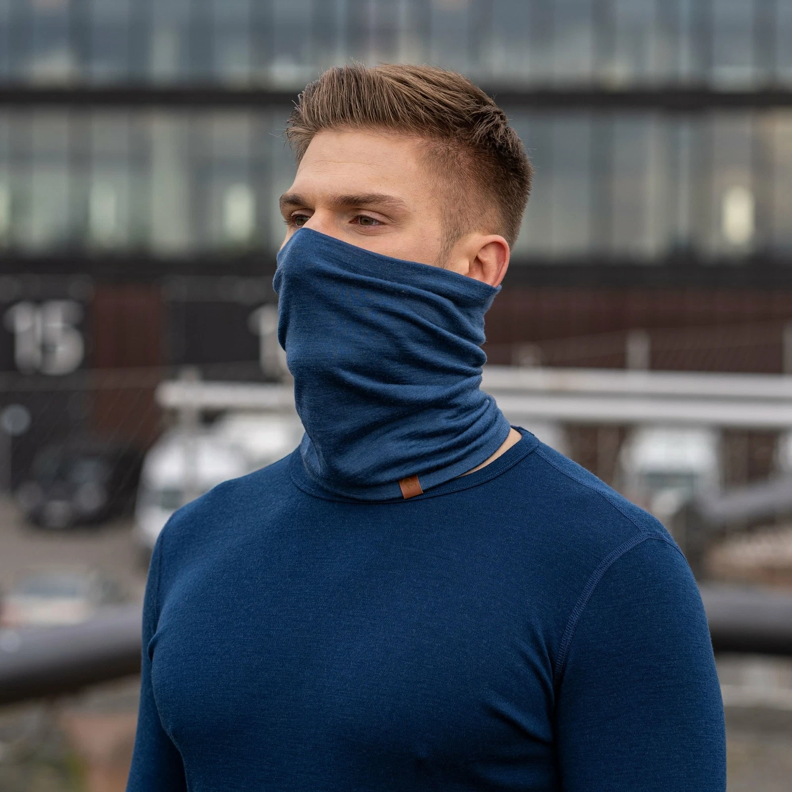 Merino Wool Men's Outdoor Neck Gaiter Tube Breathable Winter Face Mask Denim
Opens in a new window o