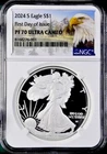 2024-S AMERICAN SILVER EAGLE NGC PF70 FDOI 💥FLAWLESS QUALITY💥