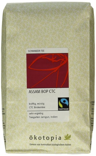 Ökotopia Schwarzer Tee Assam Bop CTC 1 x 500 g - Bild 2 von 4