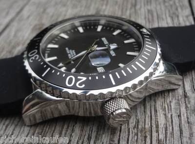 klassische Revue Thommen Automatik Eta 2824-2 #17030.2537 Ø45mm SCHWARZ 30 ATM