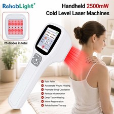 2.5W Red Light Cold Laser Therapy Protocols recordable for Neck Knee Body Pain