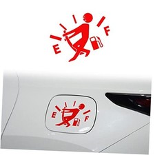 Funny Car Vinyl Sticker Fuel Gauge Cap Decal Fit Trucks Motorcycle SUV Red
