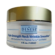 Dr. Denese Triple Strength Neck Wrinkle Smoother Pro-Peptide/Retinol 4oz Sealed
