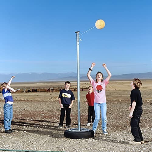 Tetherball Set with Rope - Replacement Tether Balls for Kids & Adults, Outdoor F