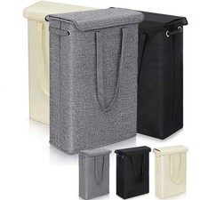 45L Thin Folding Laundry Basket Washing Dirty Clothes Hamper Storage Bin Bag