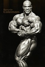 Ronnie Coleman Classic Bodybuilding Champion Black White Poster