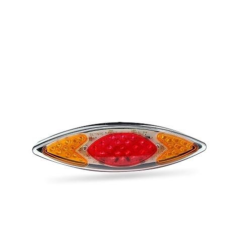 Feu arrière clignotant LED Eye rouge orange pour remplacer un éclairage moto défaillant