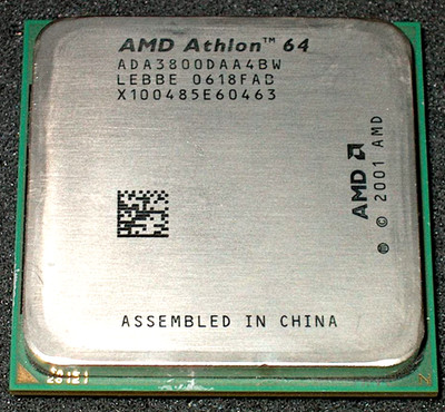 AMD ATHLON 64 3800+  2.4 GHZ  PROCESSOR, ADA3800DAA4BW,  SOCKET 939, US SELLER