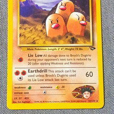 Brock's Dugtrio 22/132 Gym Challenge Rare Unlimited Regular English WOTC on eBay