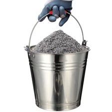 1pc Edelstahl Eimer Haushalt Wasser Eimer Mehrzweck mit Deckel