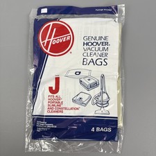 Genuine Hoover Type J Vacuum Bags Style 4010010J - OEM New - 4 Pack